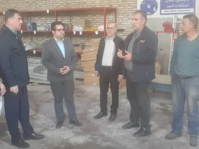 بازدید معاون سیاسی و امنیتی فرمانداری هشترود از مدیریت توزیع برق شهرستان