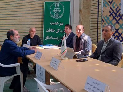 مدیران محیط زیست آذربایجان شرقی پای میز خدمت پاسخگوی مردم