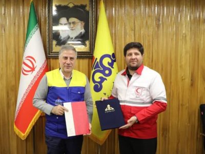 تفاهم نامه همکاری شرکت گاز و جمعیت هلال احمر استان آذربایجان شرقی امضا شد