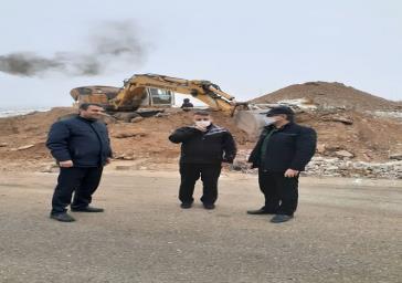 بازدید مدیرکل ومعاون مسکن شهری ازپروژه طرح اقدام ملی مسکن واراضی روستای زاویه شهرستان جلفا