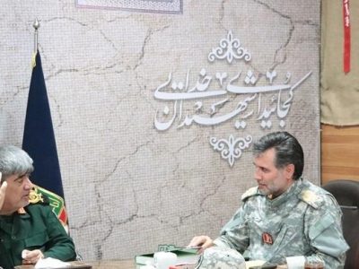 دیدار فرمانده لشکر عملیاتی ۳۱ عشورا با مدیرکل حفظ آثار و نشر ارزش‌های دفاع مقدس آذربایجان شرقی