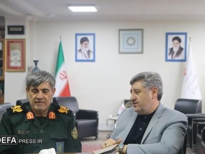 دیدار سردار باقری نژاد با مدیرکل جدید فرهنگ و ارشاد اسلامی استان