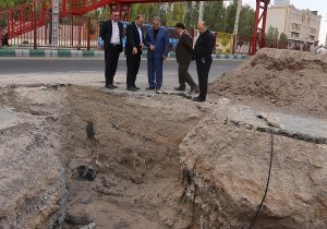 بازدید مدیرکل دفتر حراست شرکت مهندسی آب و فاضلاب کشور از طرح های در حال اجرا و تاسیسات آبفا آذربایجان شرقی