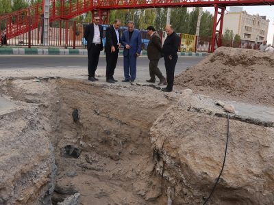 بازدید مدیرکل دفتر حراست شرکت مهندسی آب و فاضلاب کشور از طرح های در حال اجرا و تاسیسات آبفا آذربایجان شرقی
