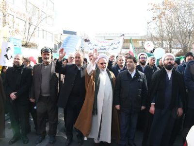 حضور پرشور کارکنان سازمان جهادکشاورزی آذربایجان شرقی و ادارات تابعه در راهپیمایی٢٢بهمن