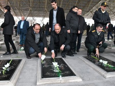 تجدید میثاق مدیران و کارکنان جهاد کشاورزی آذربایجان شرقی با شهدا