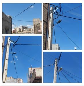 احداث شبکه کابل خودنگهدار جهت پیشگیری از سرقت در مناطق حاشیه‌نشین تبریز