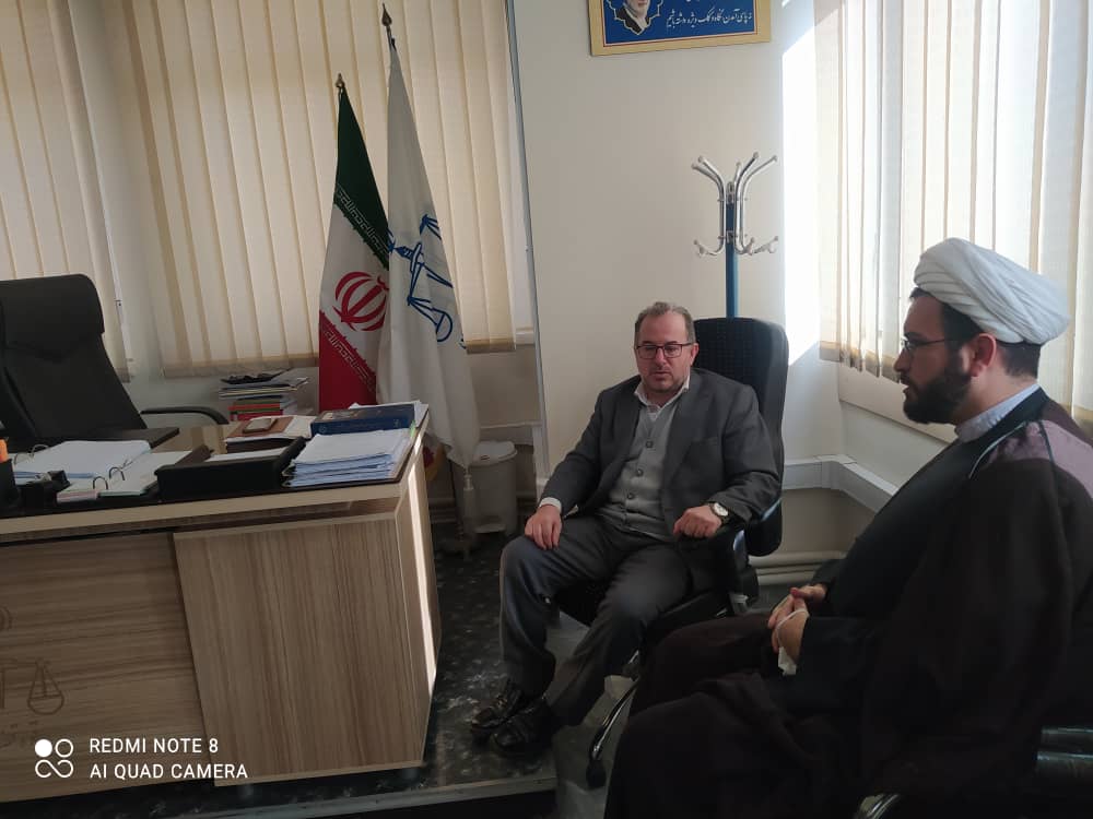 دیدار حجت الاسلام و المسلمین نستوهی با معاون قضایی و رئیس شورای حل اختلاف دادگستری استان