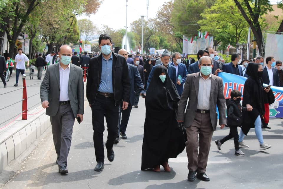 حضور مدیر کل سلامت و اموراجتماعی شهرداری در راهپیمایی روز جهانی قدس