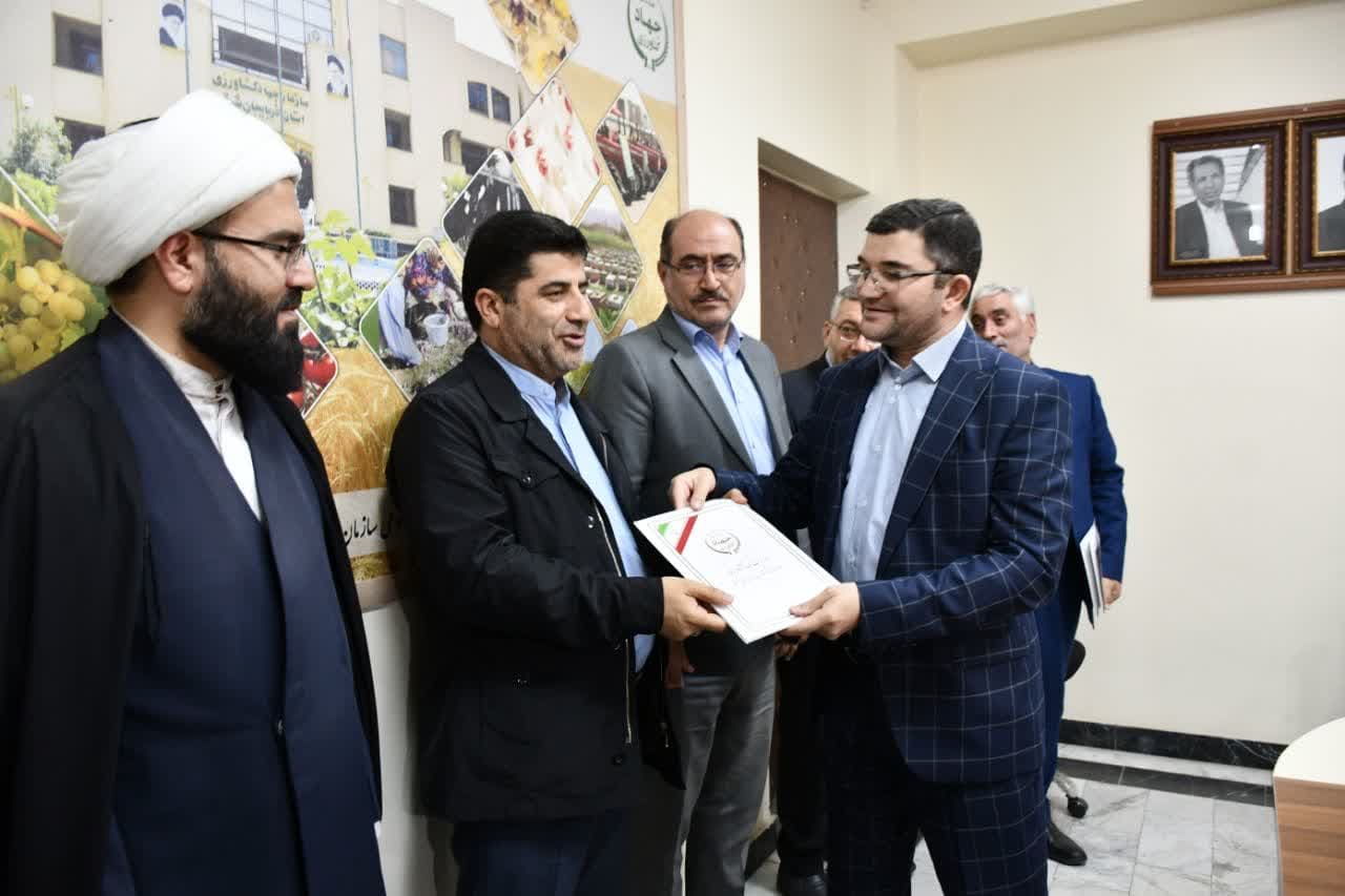 سرپرست جدید معاونت بازرگانی و صنایع کشاورزی سازمان جهاد کشاورزی آذربایجان شرقی معرفی شد