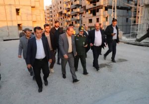 بازدید فرمانده سپاه همیشه سرافراز عاشورا از آخرین وضعیت پروژه‌های نهضت ملی مسکن و پروژه‌های بسیج سازندگی