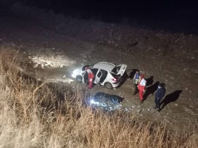 یک فوتی بر اثر سقوط پژو ۲۰۶ به دره در جاده بستان‌آباد-میانه