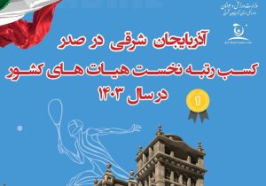 هیات اسکواش آذربایجان شرقی صدرنشین شد