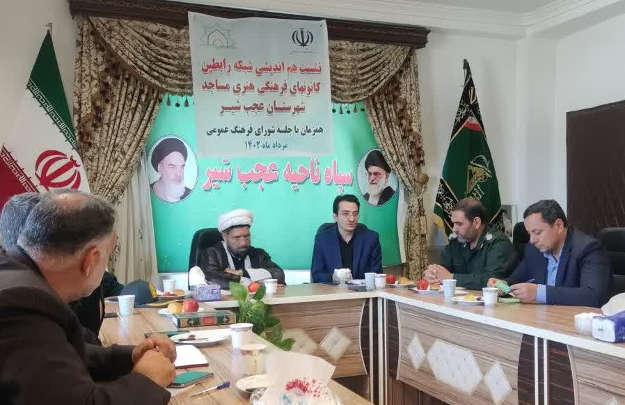 مدیر ستاد فهما آذربایجان شرقی: مردمی‌سازی فعالیت های فرهنگی از مساجد پیگیری شود