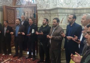 غبارروبی ضریح مطهر امامزاده سید اسماعیل (ع) میانه