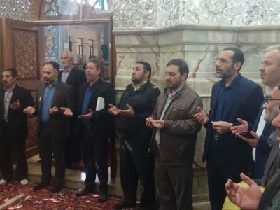 غبارروبی ضریح مطهر امامزاده سید اسماعیل (ع) میانه