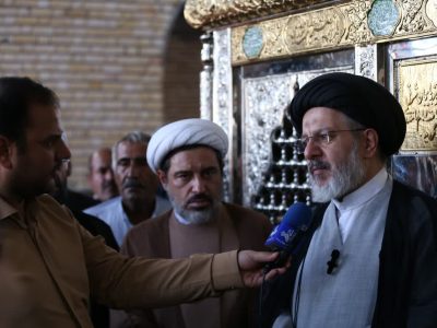 رونمایی از ضریح مطلا امامزاده سید مسلم قره چپق در بناب
