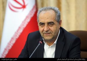 ادای احترام استاندار آذربایجان شرقی به مقام شادروان مهندس سیدرضا مقیمی اصل در آغاز سفر یک‌روزه به شهرک صنعتی شهید سلیمی