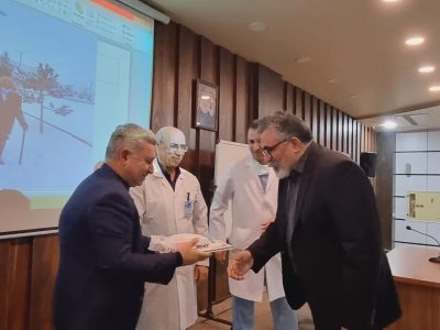 مراسم تودیع و معارفه معاون توسعه مدیریت و منابع مرکز آموزشی درمانی کودکان زهرا مردانی