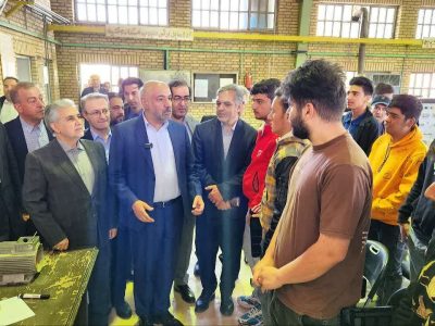 بازدید وزیر تعاون از مرکز کارگاههای مهارت آموزی فنی و حرفه ای میانه