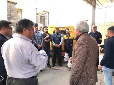 بازدید نماینده مردم شهرستان مرند و جلفا در مجلس از اداره پست شهرستان مرند