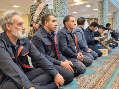 حضور پرشور کارکنان مجتمع مس سونگون در مراسم بزرگداشت اولین سالگرد شهادت آیت‌الله رئیسی و همراهان
