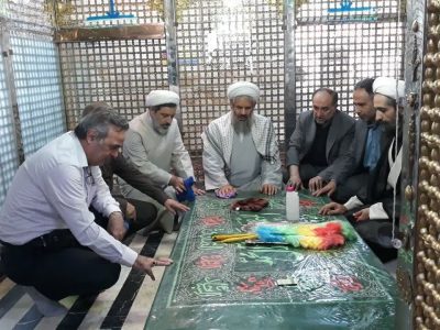 آیین معنوی غبارروبی آستان مقدس امامزاده سید ابراهیم (ع) چکان مراغه
