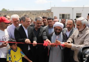 آیین افتتاح زمین چمن مصنوعی فوتبال بخش ممقان