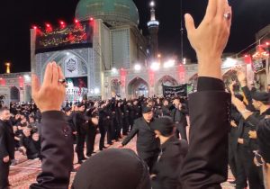 عزاداری سنتی هیئات تبریزی در حرم رضوی