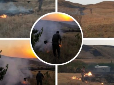 آتش‌سوزی در منطقه شکار ممنوع کاغذکنان با تلاش محیط بانان مهارشد