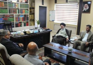 دیدار شهردار شهرستان سردرود، جناب آقای مولاخواه، با حجت‌الاسلام والمسلمین سید شهاب الدین حسینی، مدیرکل اوقاف و امور خیریه استان آذربایجان شرقی