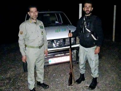 پایان تعقیب در ارسباران؛ شکارچی غیرمجاز با سلاح شکاری به دام افتاد