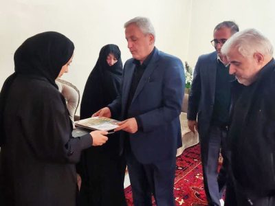 دیدار مدیرکل بنیاد شهید آذربایجان‌شرقی با خانواده شهدای تجاوزات اخیر آمریکایی–صهیونی