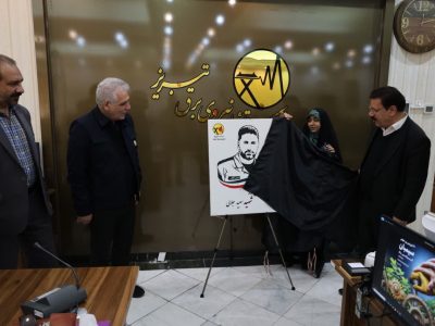 نشان افتخار بر سینه سیمبانان شرکت توزیع نیروی برق تبریز