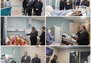 دلجویی مدیرکل تعاون، کار و رفاه اجتماعی از کارگران آسیب دیده بستری در بخش سوختگی بیمارستان سینا