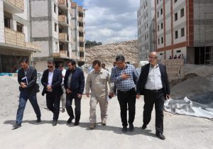 بازدید مدیرکل راه و شهرسازی آذربایجان شرقی از پروژه نهضت ملی مسکن ۹۳۲ واحدی اندیشه تبریز