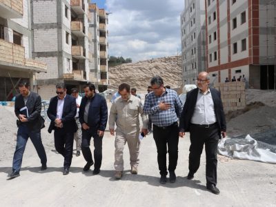 بازدید مدیرکل راه و شهرسازی آذربایجان شرقی از پروژه نهضت ملی مسکن ۹۳۲ واحدی اندیشه تبریز
