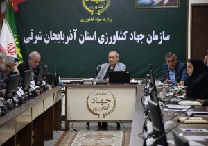 برگزاری جلسه کارگروه آب و خاک سازمان جهادکشاورزی استان آذربایجان شرقی