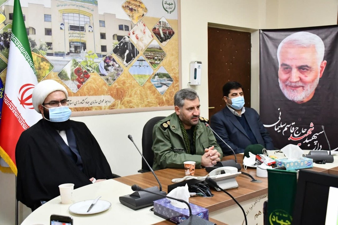 برگزاری مراسم سالگرد شهادت سردار رشید حاج قاسم سلیمانی در سازمان جهاد کشاورزی استان/سردار سلیمانی اجازه نمی داد نقشه دشمن در کشورهای منطقه و جبهه مقاومت اسلامی عملی شود