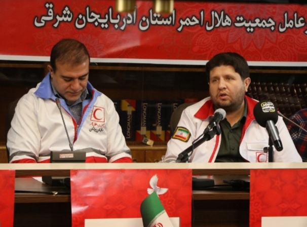 ولین نشست خبری مدیر عامل جمعیت هلال احمر استان آذربایجان شرقی  برگزار شد