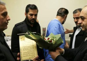 تجلیل استاندار آذربایجان شرقی از سرپرست بنیاد شهید استان به نیابت از جانبازان