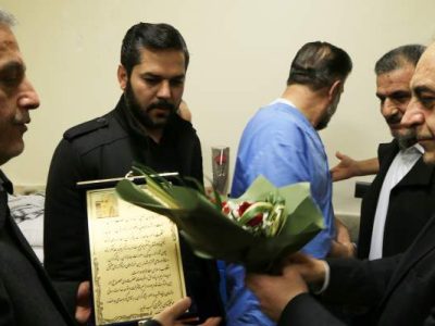 تجلیل استاندار آذربایجان شرقی از سرپرست بنیاد شهید استان به نیابت از جانبازان