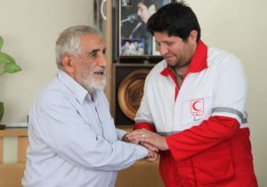 دیدار مدیران جمعیت هلال احمر آذربایجان شرقی با خانواده شهیدان خانمحمدی