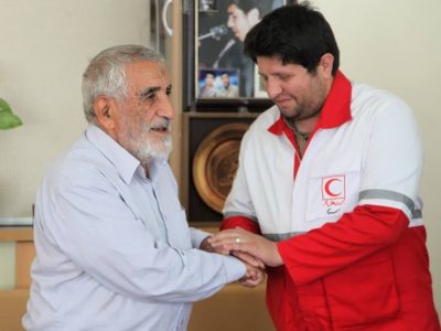 دیدار مدیران جمعیت هلال احمر آذربایجان شرقی با خانواده شهیدان خانمحمدی