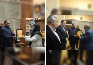 دیدار مدیرکل نوسازی، توسعه و تجهیز مدارس آذربایجان شرقی با زوج پزشک مدرسه ساز