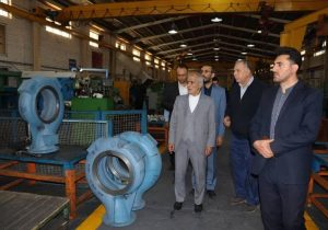 بازدید رییس دانشگاه تبریز از شرکت دانش بنیان پمپ سازی نوید سهند