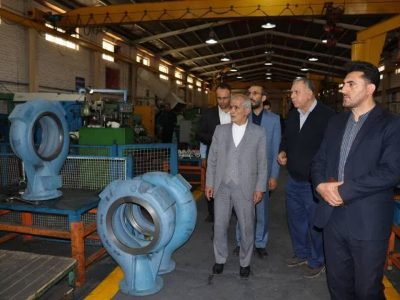بازدید رییس دانشگاه تبریز از شرکت دانش بنیان پمپ سازی نوید سهند