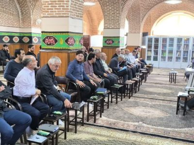 کارگاه آموزشی آشنایی با امور گمرکی ویژه اربعین حسینی برای موکب داران اربعین استان در ستاد نظارت گمرکات آذربایجان شرقی
