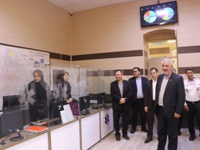 حضور فرماندار شهرستان تبریز در مرکز اورژانس و فوریتهای پیش بیمارستانی استان