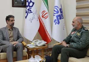 دیدار فرمانده پایگاه هوایی شهید فکوری تبریز با مدیرکل صداوسیمای آذربایجان شرقی
